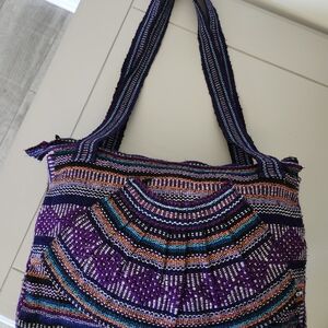 Colorful Striped Women's Bag
